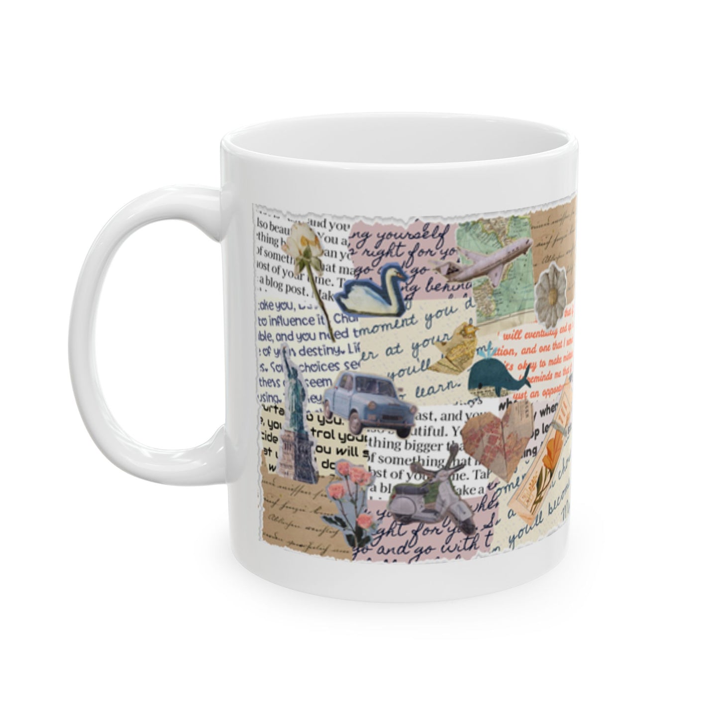 Scrapbook Ceramic Mug, (11oz)