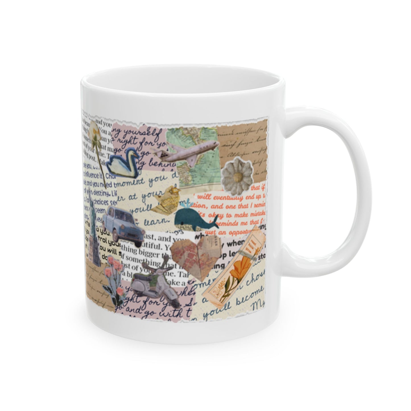 Scrapbook Ceramic Mug, (11oz)